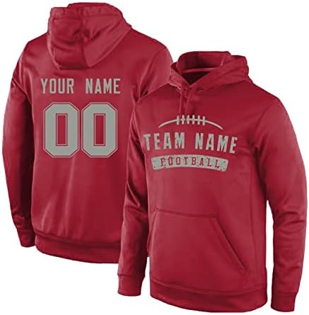 Prilagođeni Duks dukserica pulover personalizirani fudbalski Univerzitet Hoodie naziv broja ljubitelja sporta pokloni za muškarce žene za mlade