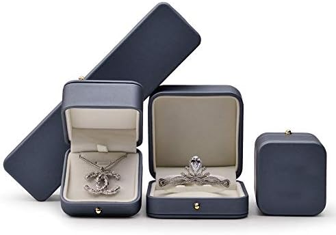 Oirlv Gorgeous Steel - Blue ring Box Premium kožni prsten Poklon kutija za vjenčanje, prijedlog za čuvanje nakita