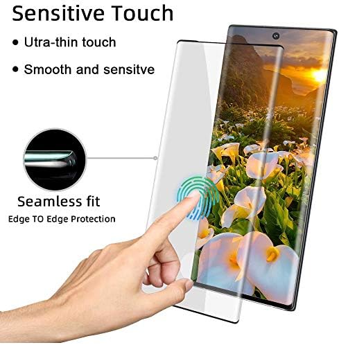 [2+2Pack] Galaxy S23 Ultra Zaštita ekrana sa zaštitom sočiva kamere, HD kaljeno staklo [3d zakrivljeno] [bez mjehurića] za Samsung Galaxy S23 Ultra 5G-podržava otključavanje otiskom prsta