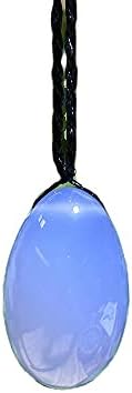 Yclin plavi chalcedony u obliku jaja privjesak za kristalni iscjeljujući kamen plavi kristalni privjesak