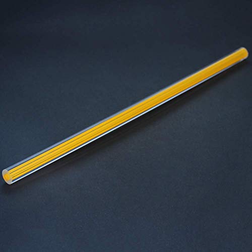 Bettomshin žuta Ravna Linija akrilna okrugla šipka standardna tolerancija od pleksiglasa lagana za DIY 10mm prečnik 250mm visina 2kom