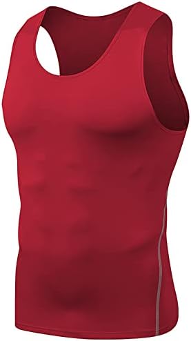 WENKOMG1 muški ljetni sportski tenk vrh za brzo sušenje vrhovi treninga kompresijske potkošulje mišićno tijelo majice bez rukava L0322