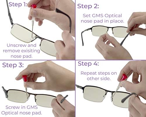 GMS optički okrugli vijak silikonski jastučići za naočale, sunčane naočale i habanje očiju - 9mm