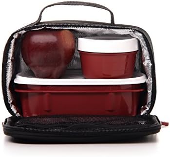 TATAY Urban Food Casual Mini izolovana torba za ručak, kapaciteta 1,5 L, sa 1 plastičnom skladištenjem hrane od 0,5 L BPA, Crna. Mjere 21,5 x 9 x 12 cm