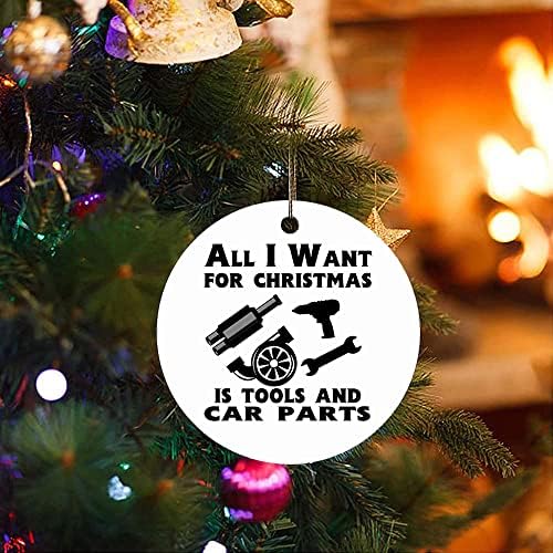Poklon mehaničara, sve što želim Božić su Alati i Autodijelovi, Božićni ukras za mehaničara, mehaničar pokloni za muškarce, Božićni