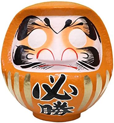 高崎 だるま (velika sprovođenje / prevelika figurica pobjede, 18 号 56x52x58cm, narandžasta