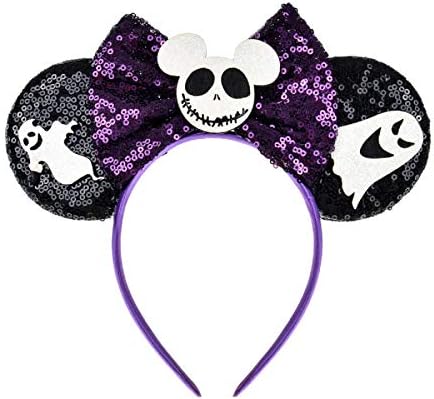 A miaow životinja cvijet Headpiece Crni miš uši traka za glavu MM Butterfly Hair Hoop Halloween Park žene odrasle kostim Photo Shoot