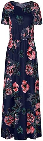 Fragarn ljetne odjeće za žene 2023 Odmor, ženska modna ljetna krajeva cvjetna haljina za ispis