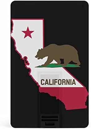 Kalifornija Karta Slablje zastavaj zastava USB 2.0 Flash Drive 32g / 64g Uzorak je ispisano smiješno