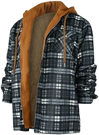 Muški zatvarač kapuljače Zimske jakne za teške težine Sherpa Fleece obložio je tople kapute plaćene jakne odjeće