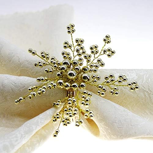 JYDQM Prstenovi salveta set Snowflake salvetni držači za spavanje salveta za venčanicu
