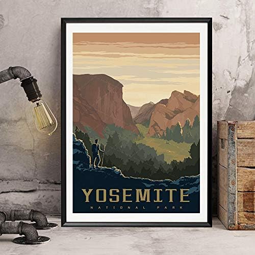 Xtvin Yosemite Nacionalni Park & Preserve America Vintage Travel Poster Art Print platno slikarstvo Home Decoration poklon
