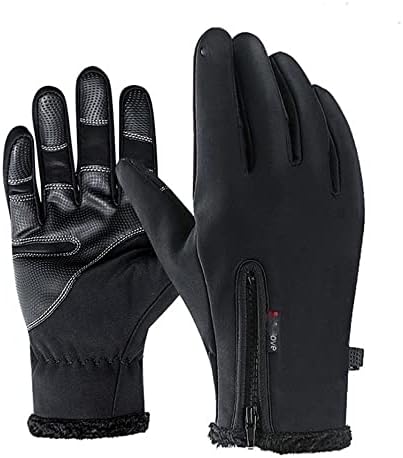 Wxbdd zimske rukavice muške neklizajuće Vjetrootporne tople biciklističke hladne rukavice sa patentnim zatvaračem sportske rukavice