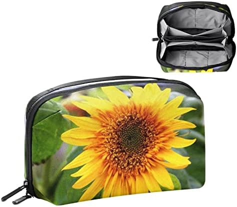 Kozmetičke torbe, Putne kozmetičke torbe suncokretove cvjetne žute biljke, multifunkcionalne prenosive torbe za šminkanje, Organizator putnih kozmetičkih torbi za žene