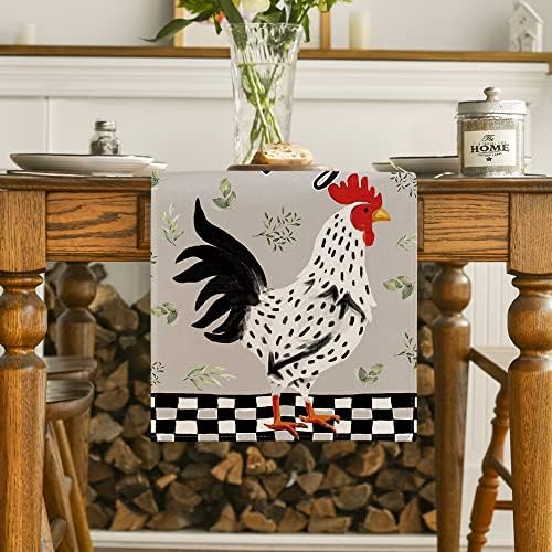 Artoid Mode trkač stola za kuvanje piletine, dekoracija kuhinjskog trpezarijskog stola za uređenje kućne zabave 13x72 inča