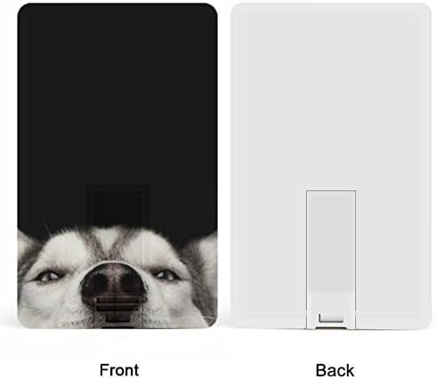 Smiješna Husky Face Credit bankovna kartica USB flash diskove Prijenosni memorijski stick tipka za pohranu 32g