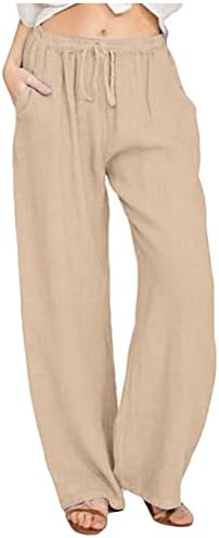 Stretch vintage elastične strukske hlače Žene pop sa džepovima Summers Slabavi čvrsti Long Sport Bagys Slon