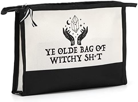 Hodreu Witchy pokloni za žene vještica kockice vještice ye olde torbu od vještica šminkeri pokloni za tarot ljubitelje astrologije pokloni za žene smiješne rođendanske poklone za svoju sestru mama bff