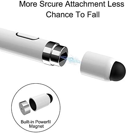 Kecow Zamjenska magnetska kapica Aktivni iPad iPhone Stylus olovka, 2 mrežaste tipke