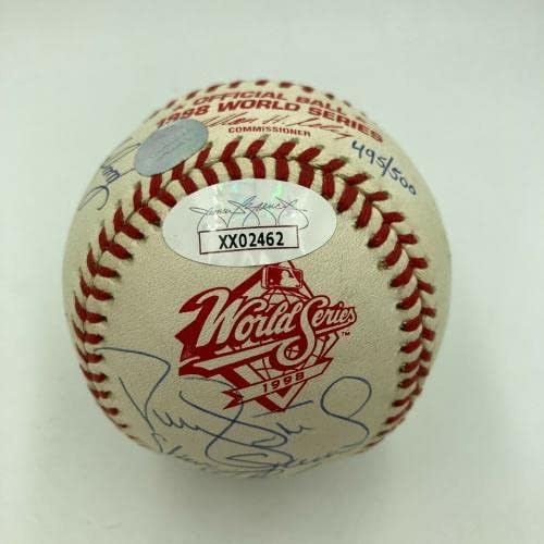 1998. Njujork Yankees World Series TOP CHAMPS potpisan bejzbol Derek Jeter JSA - autogramirani bejzbol