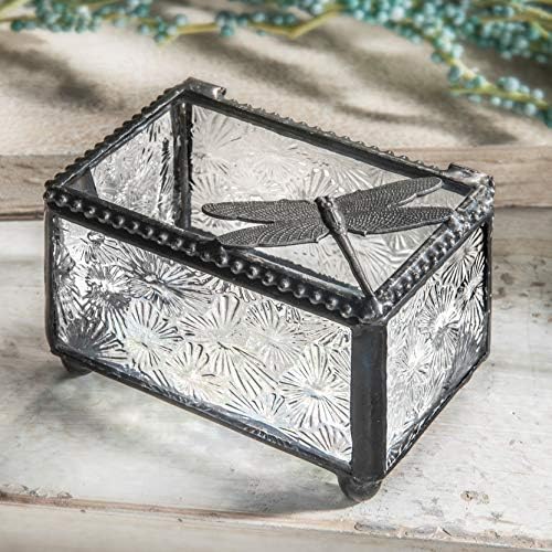 Zmajnfly trinket kutija Glass nakit zadržava ukrasne kutije Nature Tematske kuće Početna Décor Knick Klackes Collectibles poklon sitničarski