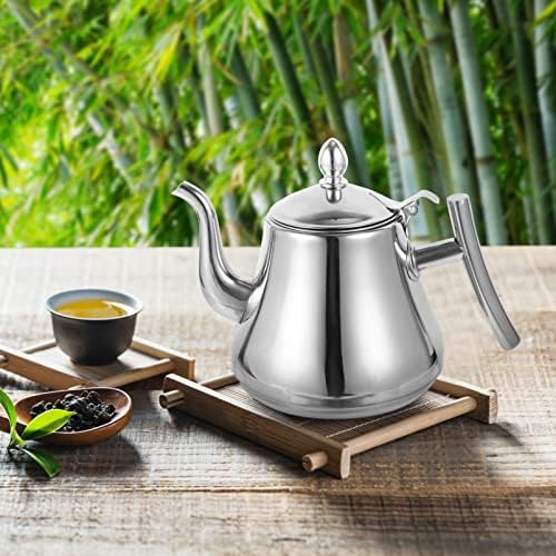 Cabilock Gooseneck čajnik od nehrđajućeg čelika sa infusiranim čajem toplije čaj čajnik kafe Pot aparat za čaj labav čaj za labave