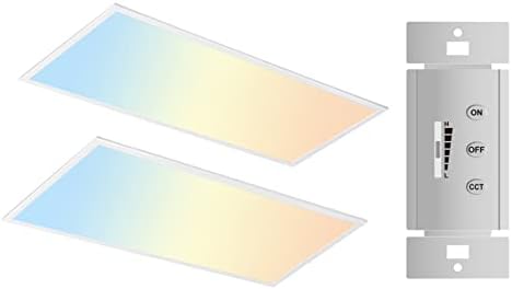 2 Pakovanje ASD 2x4 LED svjetla sa ravnim panelom za promjenu boje i ASD snopa zidnog kontrolera