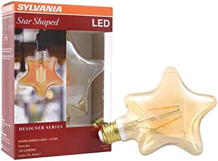 SYLVANIA LED Vintage sijalica u obliku zvijezde, 2175k Amber Glow, 1 pakovanje, 2watts