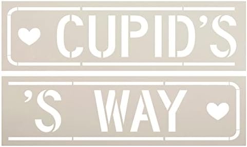 Kupidov način ulični šablon sa srcima Studior12 - Odaberite veličinu - USA izrađena - DIY Valentinovo Početna Dekor i cesta Zidna
