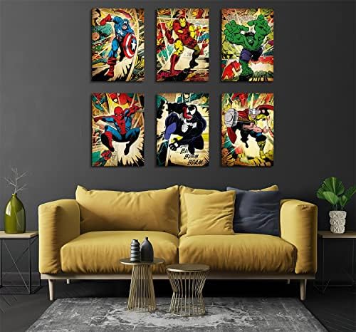 Marvel Posteri Avengers superheroji akvarel Poster Osvetnici zidna Umjetnost marvel zidni dekor Spiderman dekor sobe za dječake štampa