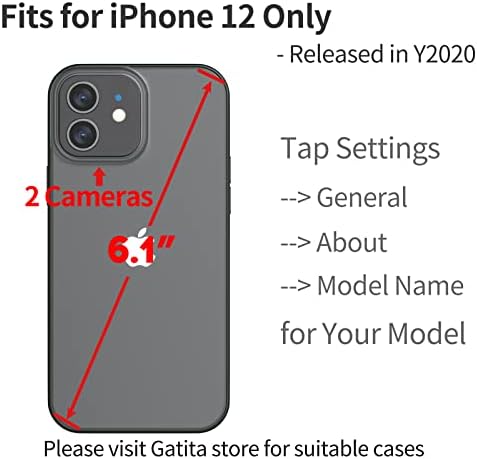 Gatita crni rim dim prozirna futrola za iphone 12, tanak udarnog djelomičnog mat mat futrola za iPhone 12, zamrznuto i sjajno poklopac