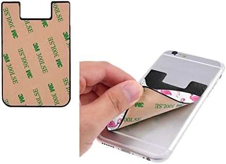 Pink Flamingo telefonska kartica PU kožna kreditna kartica ID kućišta 3M ljepljivi rukavi za sve pametne telefone