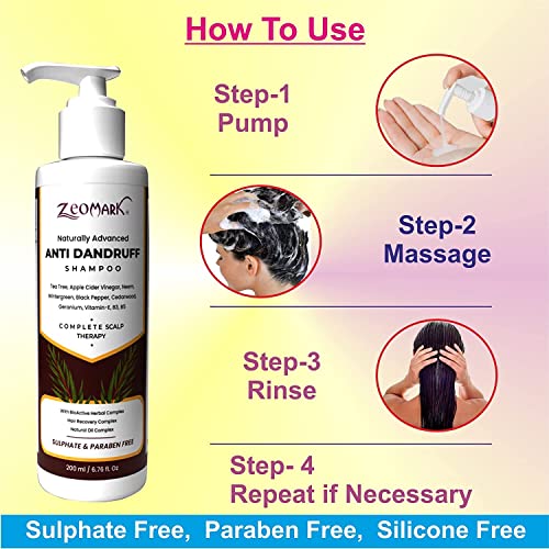 Šampon protiv peruti - Prirodni šampon za prah za perut sa cedrovom, geranijum, tee, ruzmarin - hidratni, njeguje i umiruju i svrbež,