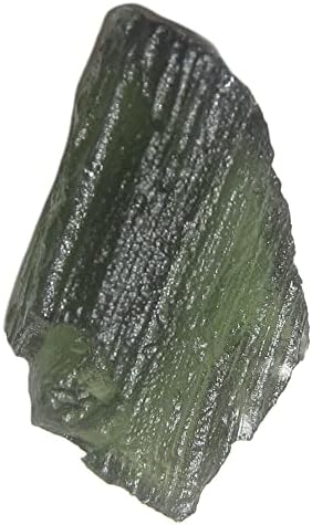 Satenski kristali Moldavite TEKTITE arrowhead sirovi zeleni dragulj 22mm