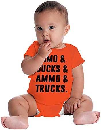 Brisco Brands Camo Bucks Kamioni Slatki lovac Son Baby Bodysuit Jumper Boys
