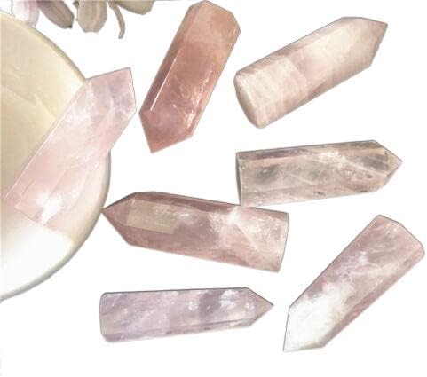 40-50 mm Natural ružičasti ružičasti kvarc Kristal u štapići štapić Obelisk kamen zacjeljivanje reiki