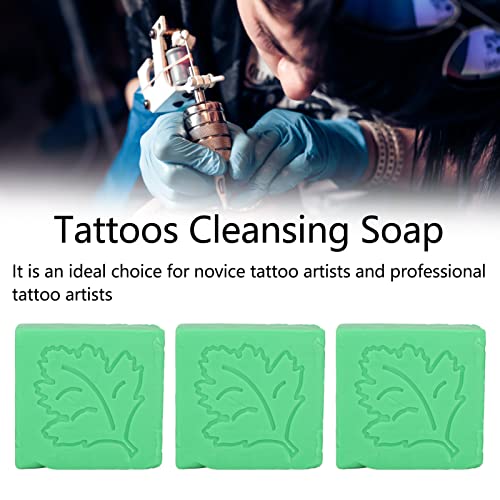 Paste tetovaže tetovaže zeleni sapun, zeleni sapun Privremene tetovaže 3pcs tetovaže koncentrirani zeleni sapun 10.6oz sapun za čišćenje sapuna blago olakšavajući crvenilo tetovaže zeleno