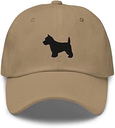 Westie pas sa vezeni bejzbol šešir, zaljubljenik West Highland Terrier vlasnik tata kapa