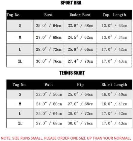 Ženske suknje za tenis Sport grudnjak setovi visokog struka Golf Skorts suknje Jedno ramena sportska grudnjaka Trčanje Workout Activewear