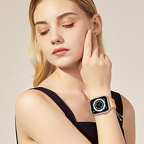 Tensea za Apple Watch seriju 8 i 7 45mm, iwatch nehrđajući čelik IWATCY BAND TASSEL narukvica i Apple Calt Extret Extecret Exicklas