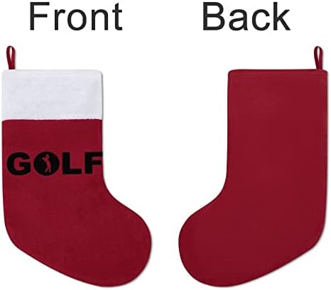 Igrajte golf božićne čarape Viseće čarape Ispis Xmas Tree Kamin ukrasi