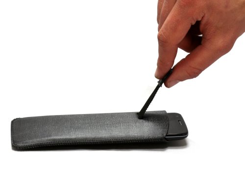 Navitech crna vučna kartica / Kabelska torbica za poklopac kompatibilna s Nokia Lumia 1020 / Nokia Lumia 925 / Nokia Lumia 625