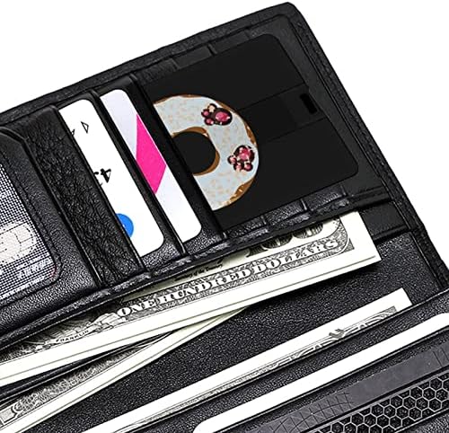 Funny Panda Donut kreditna kartica USB Flash Personalizirana memorijska memorija Stick pogon za pohranu 32g