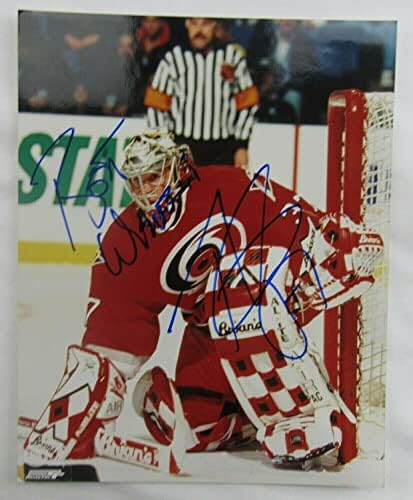 Trevor Kidd potpisan Auto Autogram 8x10 fotografija II - AUTOGREMENT NHL fotografije