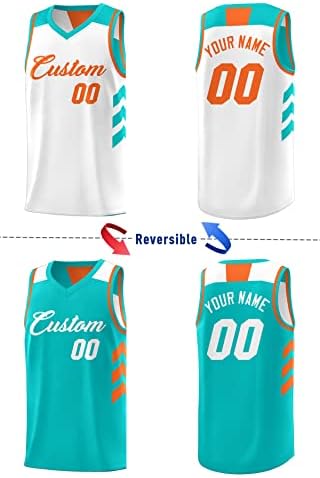 Prilagođeni košarkaški dres-reverzibilni sportski prsluk dodajte bilo koji broj imena tima personalizirani dres za muškarce / mlade