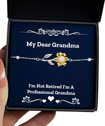 Novi baki pokloni, nisam penzioniran, ja sam profesionalna baka, božićna narukvica od suncokreta za baku