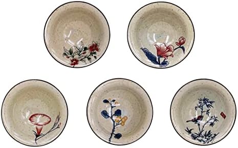 Pazoumod set od 5 tradicionalnih japanskih keramičkih čajnih čaša, set čaja za čaj