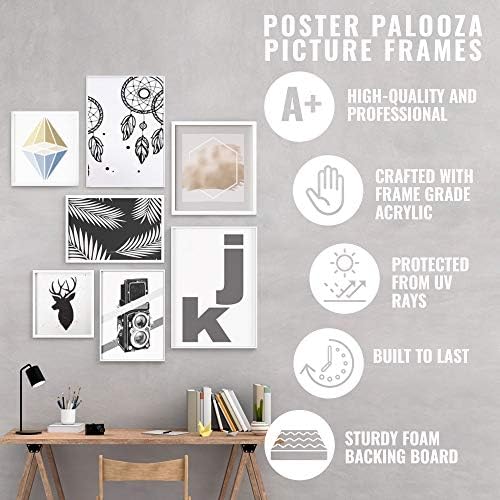 Poster Palooza 30x25 Tradicionalni med Pecan Kompletni drveni okvir za slike sa UV akrilom, podloga ploče za pjenu i hardver