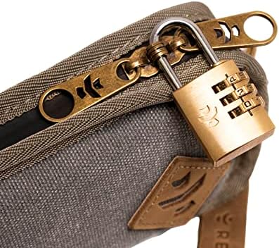 Revelry Gordito mala podstavljena torbica| višenamjenska putna torba koja se može zaključati s aktiviranom podstavom od Charcola| vodootporna & torba koja se može zaključati| 6.5 x 4 x 2& # 34;