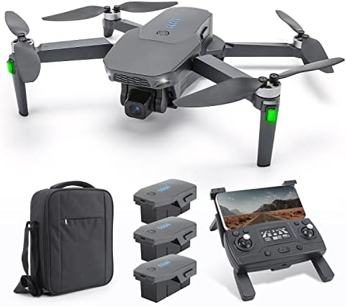 Tucok 90 min dronovi sa kamerom za odrasle, 4K UHD kamera, 3 baterije dugo vrijeme leta, motor bez četkica, GPS Auto Return, krug Fly, FPV Drones Quadcopter sa 5GHz WiFi FPV live Video za početnike, torbica za nošenje